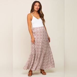 Floral Maxi Skirt Maternity